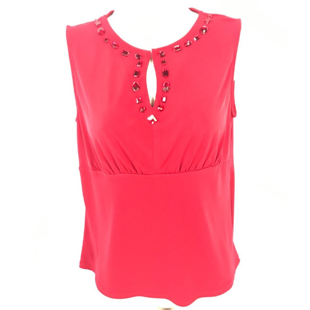 George Stretch Womens Red Tank Top -Size S (4/6)